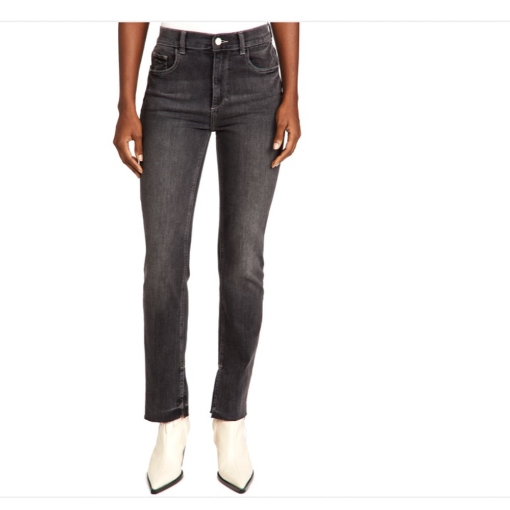 DL1961 Patti Straight High Rise Vintage - Corvus